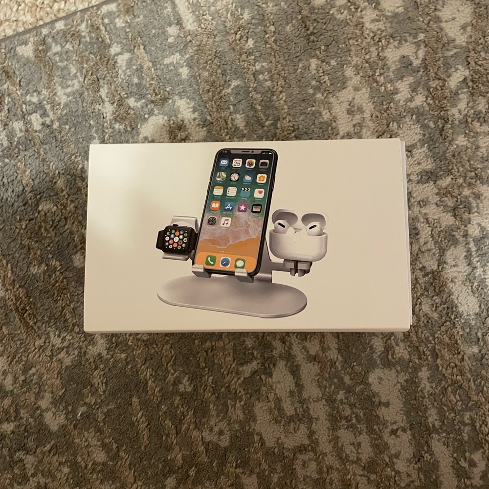 Multi function Apple charging watch stand for Apple Watch, AirPods, iPhone
